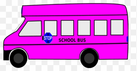 Download Pink Clipart School Bus - Pink Bus Clipart Png,Bus Clipart Png