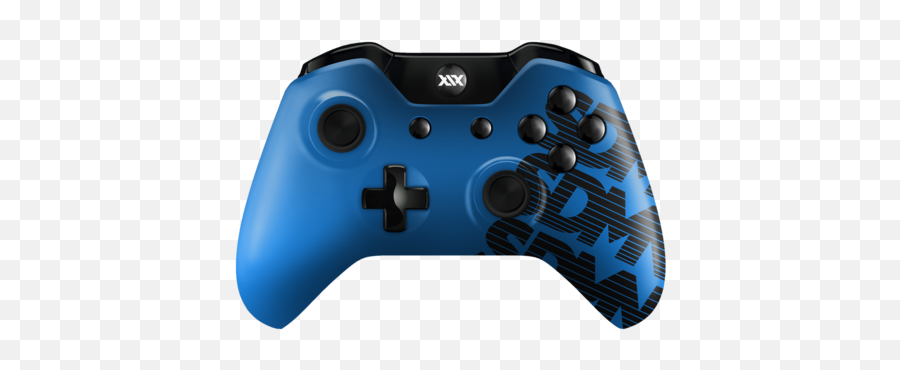 Blue Sdmn Line Logo Xbox One Custom Controller Gaming - Xbox Controller Best Buy Png,Controller Logo