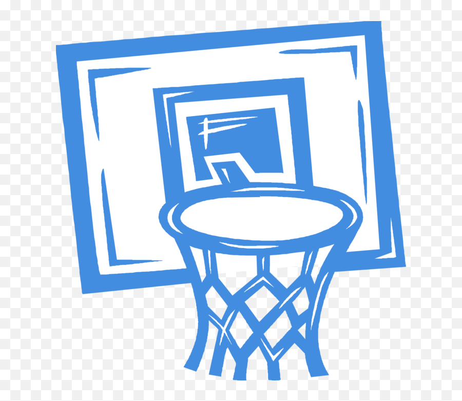 Basketball Net Vector Png - Sports Related Bulletin Board Blue Clipart Basketball Hoop,Basketball Vector Png