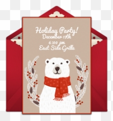 Free Polar Bear Online Invitation - Punchbowlcom Osos Polares En Navidad png