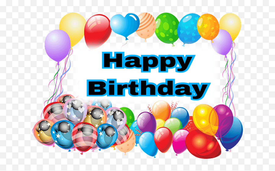 Happy Birthday Balloons Png Transparent Background - Cute Happy Birthday Wishes In Hindi,Birthday Balloons Png