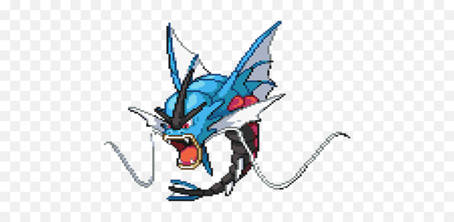 Red - Pokemon Mega Gyarados Sprite Full Size Png Download Mega Gyarados Sprite,Gyarados Png