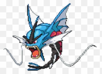 Red - Pokemon Mega Gyarados Sprite Full Size Png Download Mega Gyarados Sprite,Gyarados Png