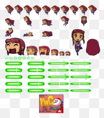 Tag Team Titans Starfire - Teen Titans Tag Team Titans Png,Starfire Png