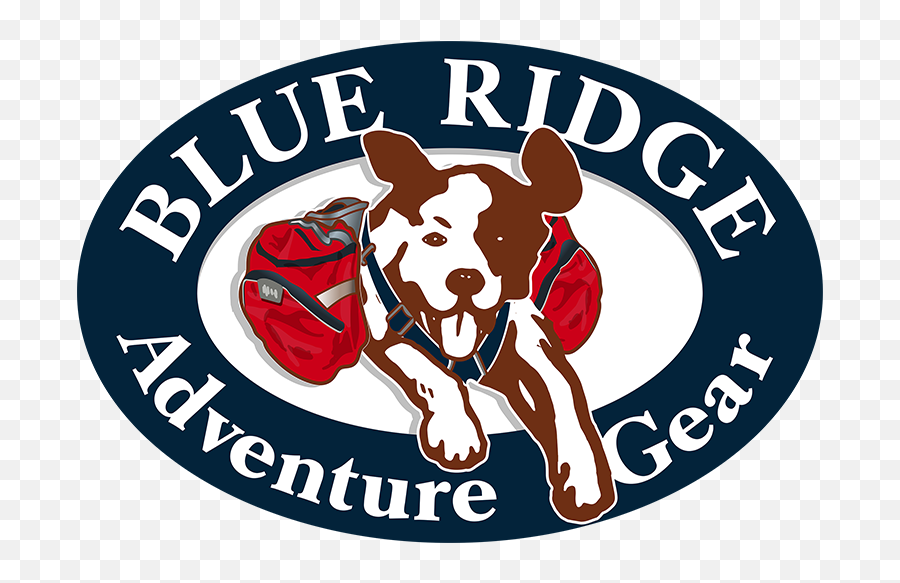 Blue Ridge Adventure Gear Comfort Camping Hiking Dog Png Logo