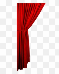 Red Transparent Theater Drapes Curtain - Vorhang Png