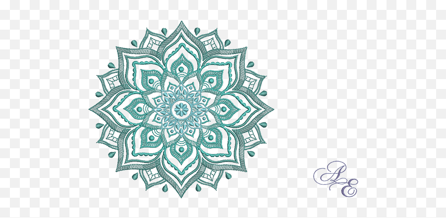 Art Of Embroidery - 3 Color Mandala Medium Machine Mandala Machine Embroidery Designs Png,Embroidery Png