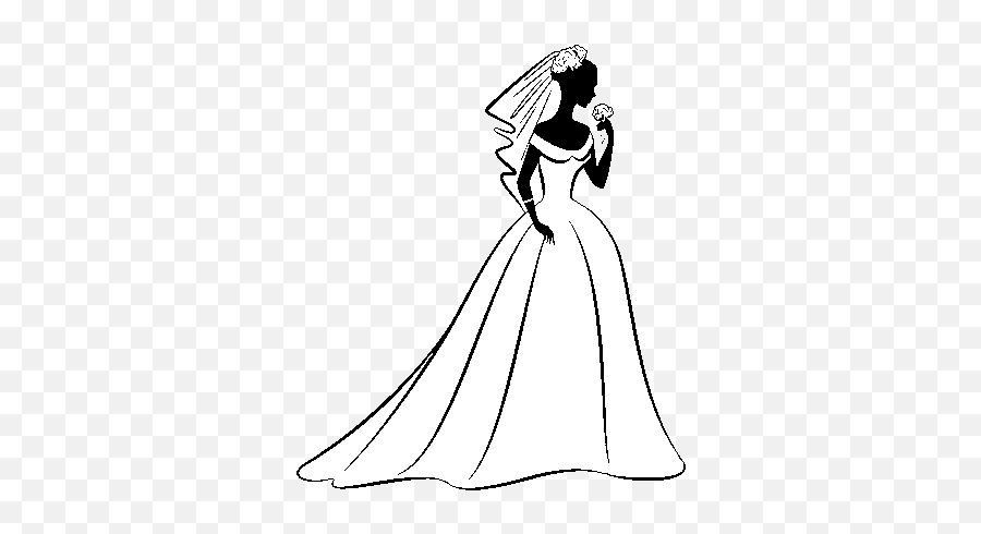 Wedding Dress And Veil Coloring Page - Coloringcrewcom Desenho Vestido De Noiva Png,Wedding Veil Png