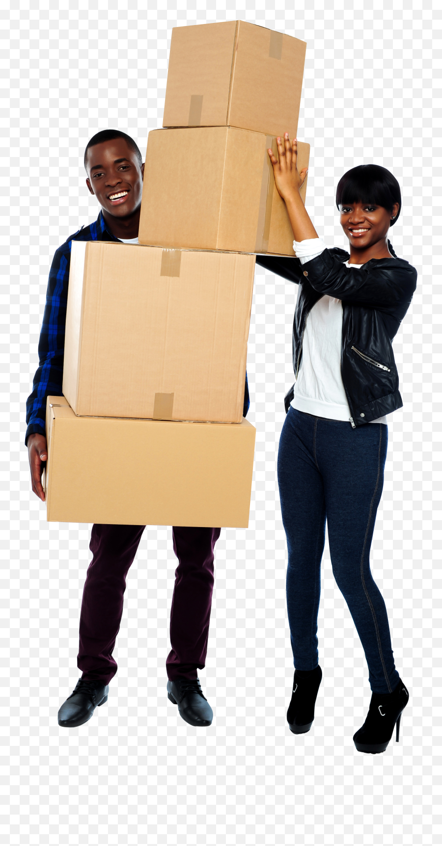 Download Packing Free Commercial Use Png Image - Moving People With Box Png,Free Pngs For Commercial Use