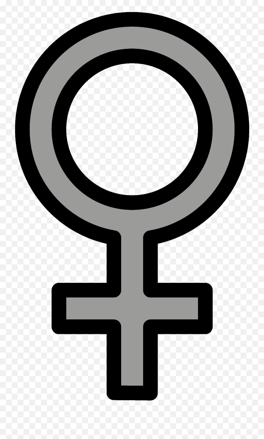 Female Sign Emoji Clipart - Female Gender Icon Png,Female Sign Png