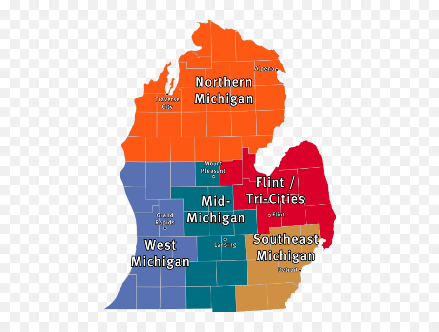 The Thumb Png Michigan Outline Transparent