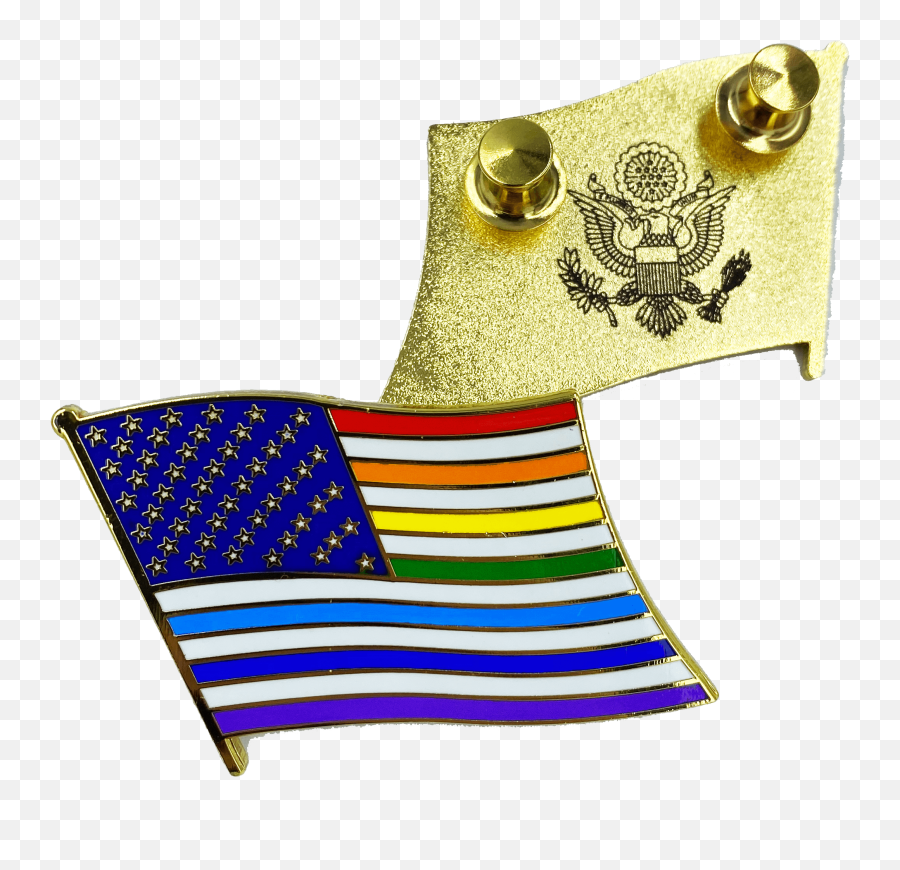 Cc - 020 Large 2 Inch Lgbtq Rainbow Pride American Flag 2 Inch Cloisonné Gay Pins Walmartcom American Png,Jeep Wrangler Gay Icon