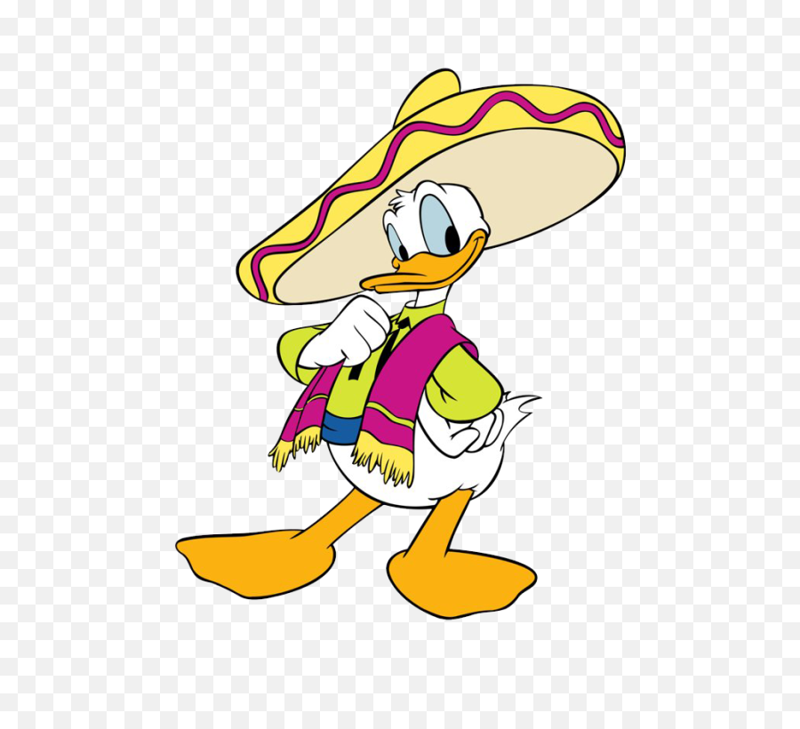Download Fun Caps U003e 181 - 210 Donald Iv Donald Duck Mexican Donald Duck With Sombrero Png,Mexican Hat Png