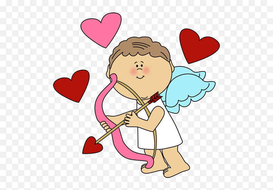 Cute Cupid Drawing - Valentines Day Clipart Png,Cute Arrow Png