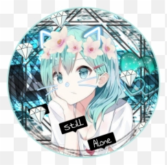 Icon Animegirl Miku Vocaloid Image By Kate - Girly png