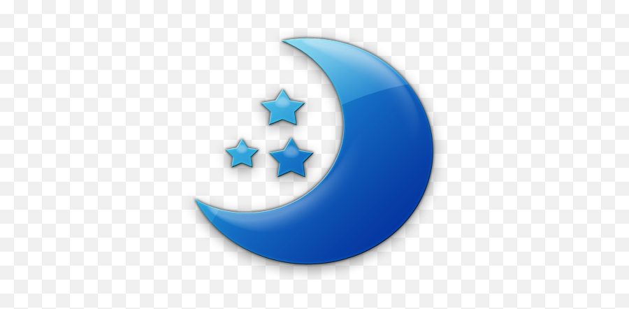 Png Icon Moon 23625 - Free Icons And Png Backgrounds Blue Cartoon Crescent Moon,Three Stars Png