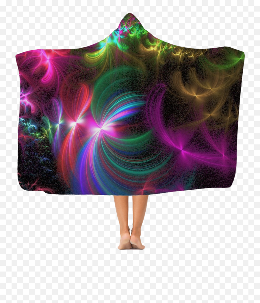 Color Classic Adult Hooded Blanket - Polar Fleece Png,Psychedelic Png