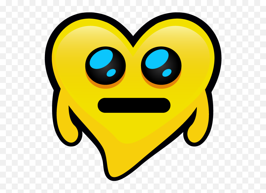 Yellow Hearts Stickers By Lic Newtime - Happy Png,Mac Photobooth Icon