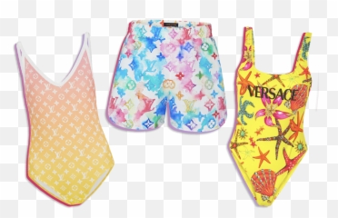 The Best Swimsuits Just In Time For Summer Vanity Fair - Louis Vuitton Watercolor Shorts png