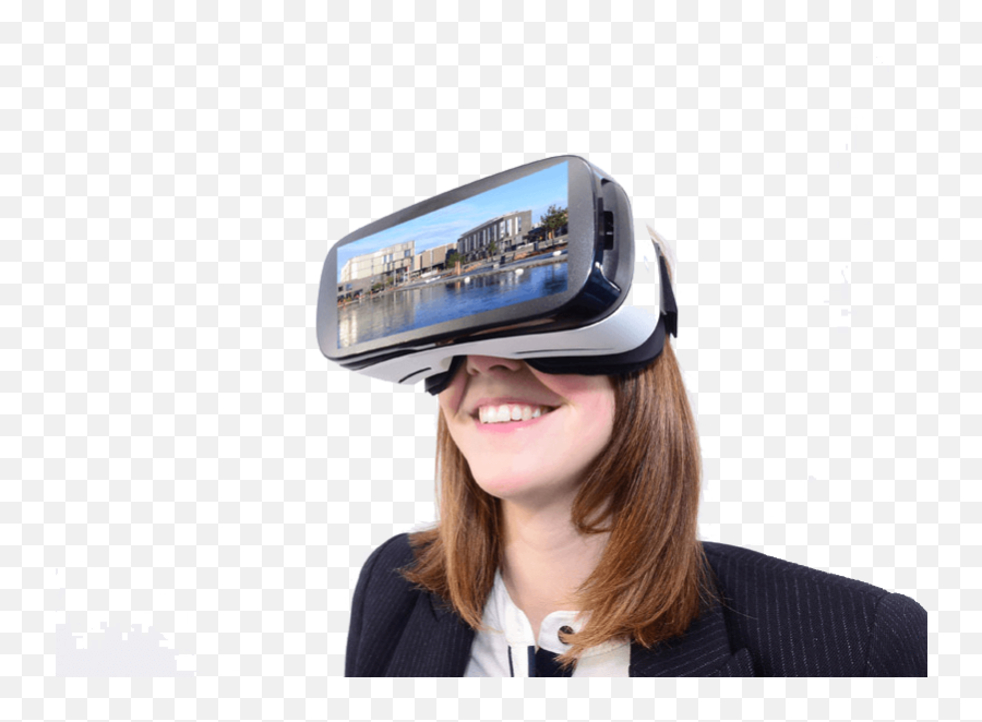 Transparent Virtual Reality - Girl Virtual Reality Png,Vr Headset Png