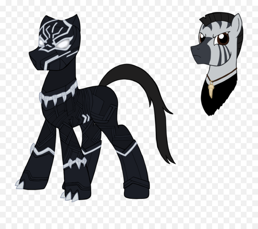 Black Panther Drawing Free Download - My Little Pony Black Panther Png,Black Panther Head Png
