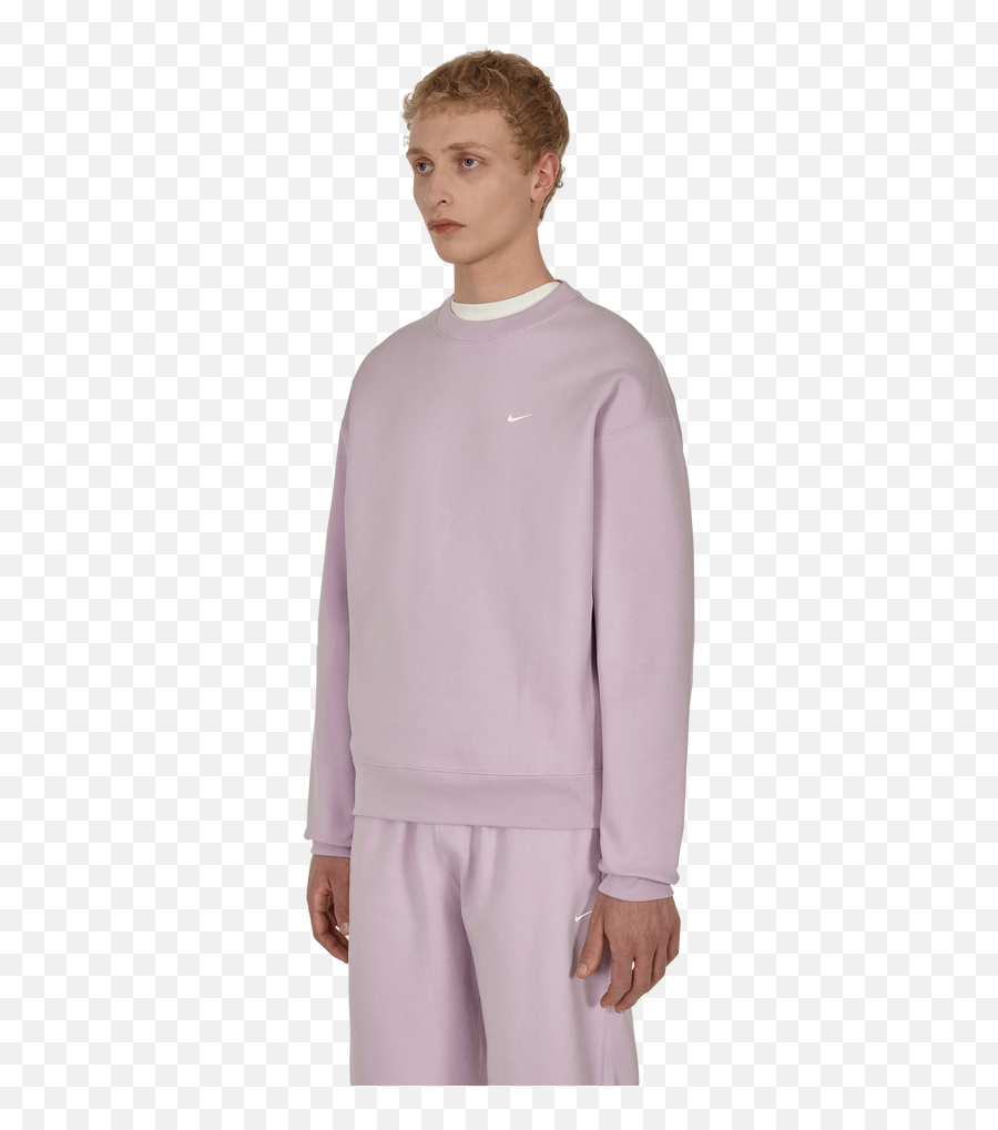 Solo Swoosh Crewneck Sweatshirt Pink - Long Sleeve Png,Moss Icon Shirt