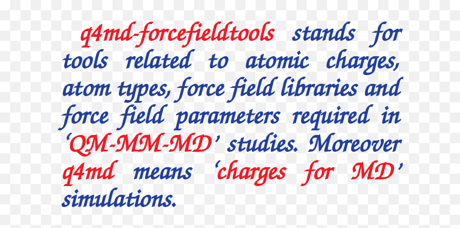 Q4md - Forcefieldtoolsorg Q For Md Qmmmmd Force Field Dot Png,Force Field Icon