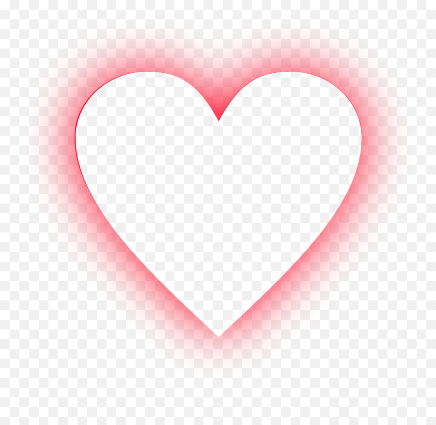 Red Heart Border Love Neon 319190327174211 By Itsjagbir - Girly Png,Small Heart Icon
