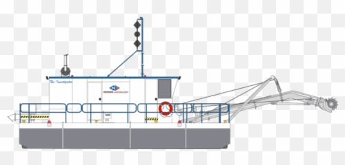 Hellyer Gold Mine - Tailings Pond Maintenance Dredge Hire Marine Architecture png