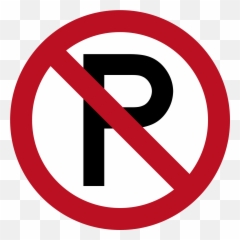 Dilarang Parkir Png 1 Image - No U Turn Png,P Png
