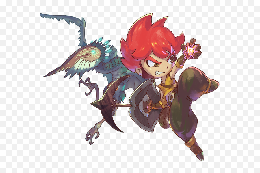 Characters Official Website Of Little Town Hero By Game Freak - Cartoon Png,Anime Characters Png