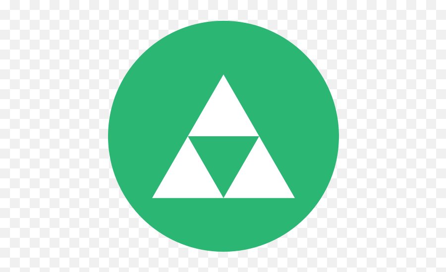 Green Zelda Triforce Icon - Zelda Ico Png,Triforce Transparent Background