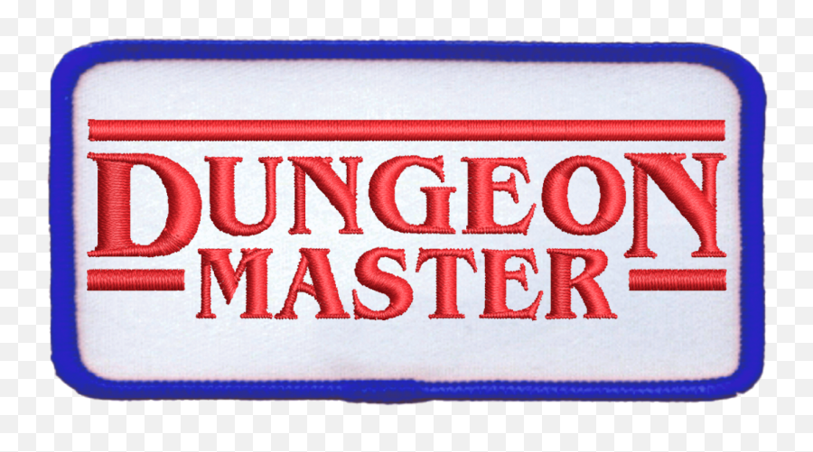 Dungeon Master Blue Border - Ironon Patch Parallel Png,Blue Border Transparent