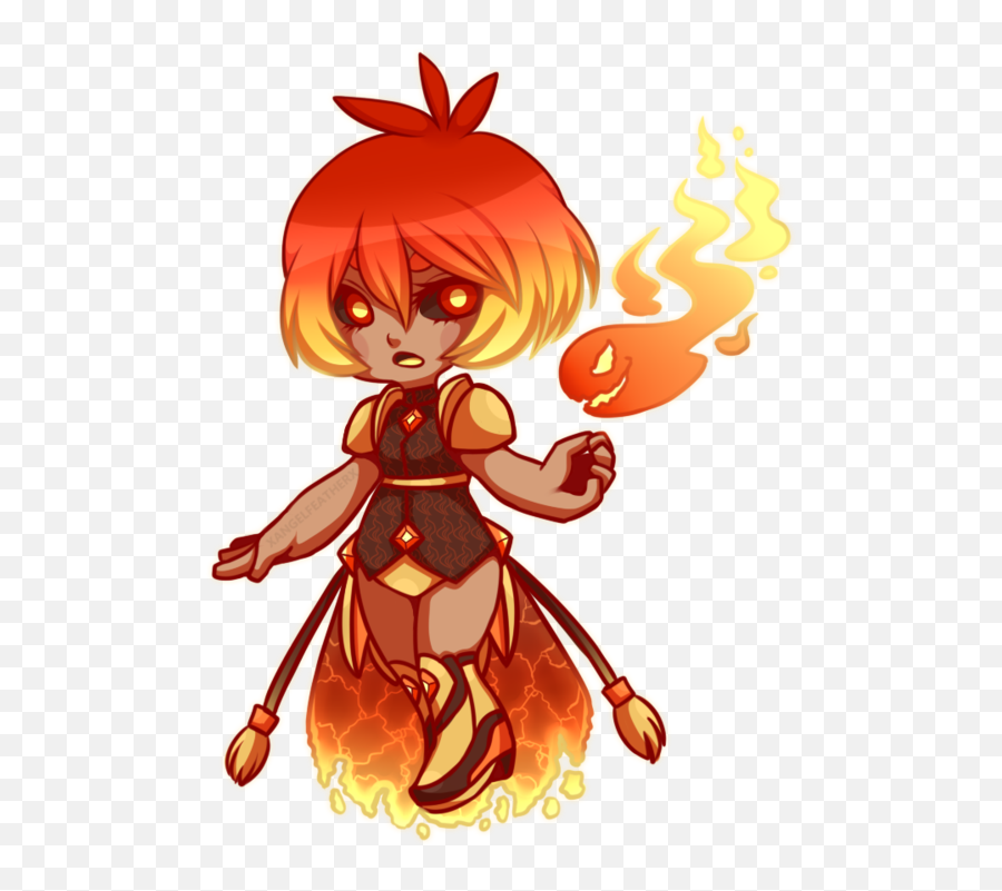 Download Hd Freeuse Collection - Anime Fire Element Girl Png,Anime Fire Png