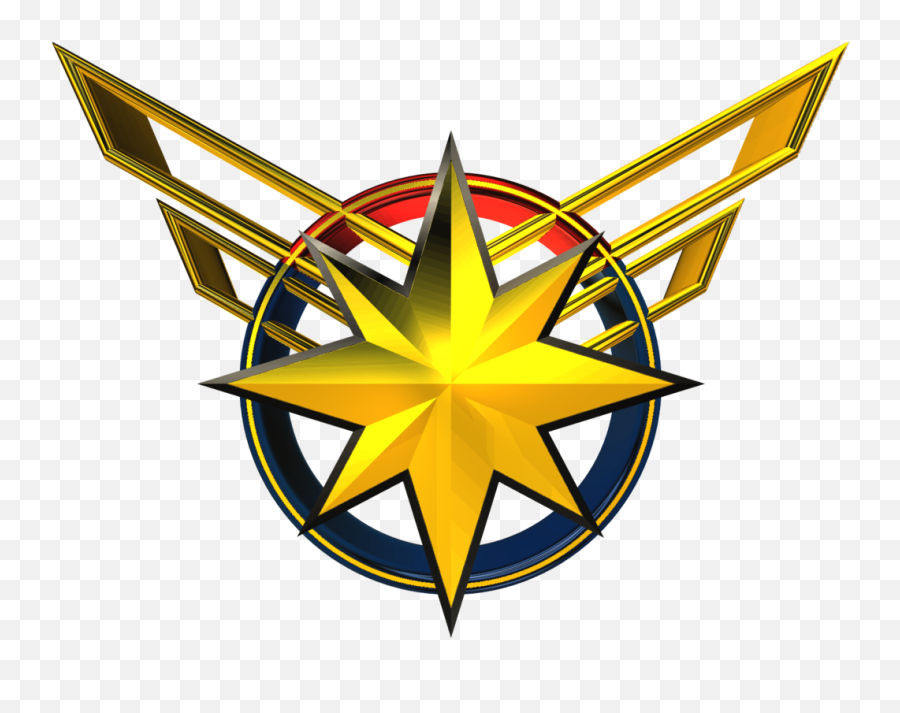 Download 3d Logo Png - Comic Logo Capitana Marvel,Captain Marvel Logo Png