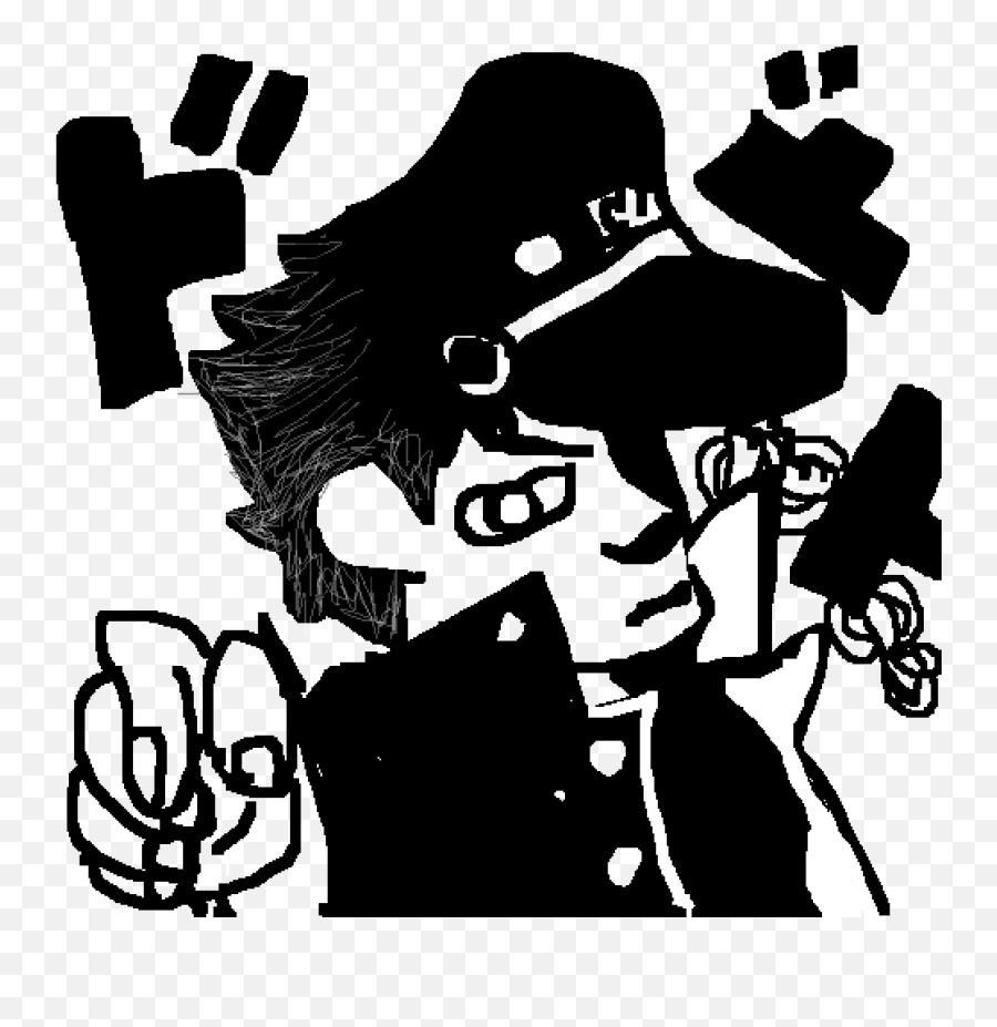 Pixilart - Jotaro Kujo Jojou0027s Bizzare Adventureu0027s Illustration Png,Jotaro Kujo Png