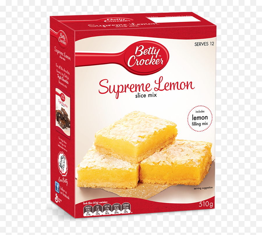 Supreme Lemon Slice Mix Baking Products Betty Crocker Au - Betty Crocker Apple Cinnamon Muffins Png,Lemon Slice Png