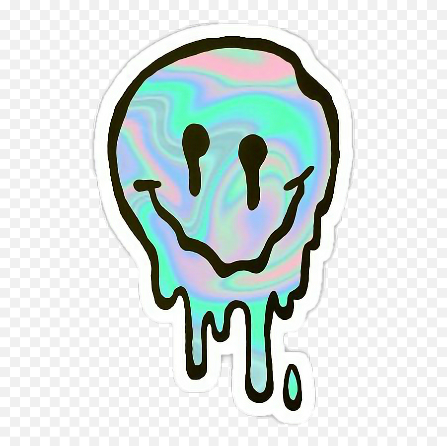 Download Hd Tumblr Holographic Hologram - Acid Smile Png,Hologram Png