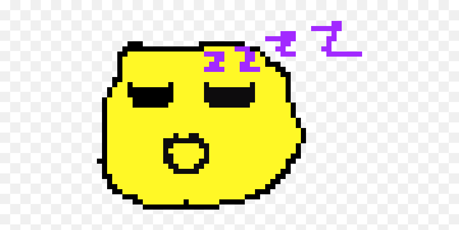 Emoji Sleeping Pixel Art Maker - Pixel Play Button Png,Sleeping Emoji Png
