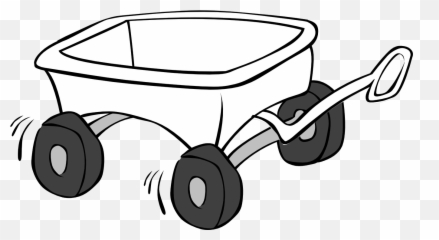 Wagon Png Black And White Transparent - Wagon Clipart,Wagon Png