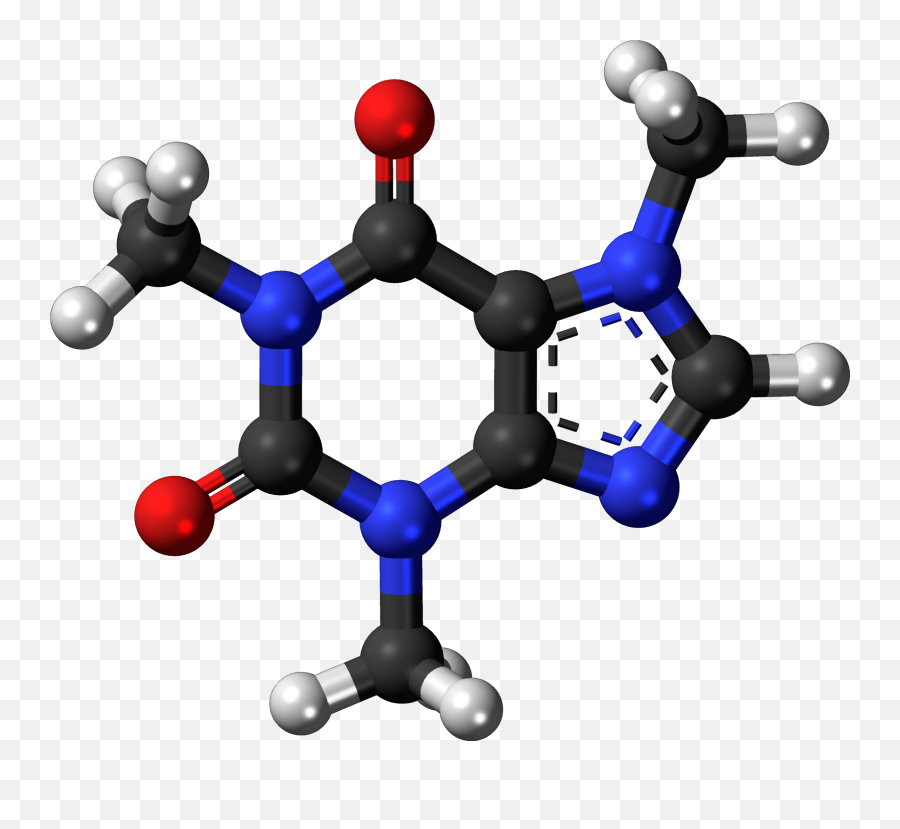 Molecules Png - Caffeine 3d Molecule,Molecules Png