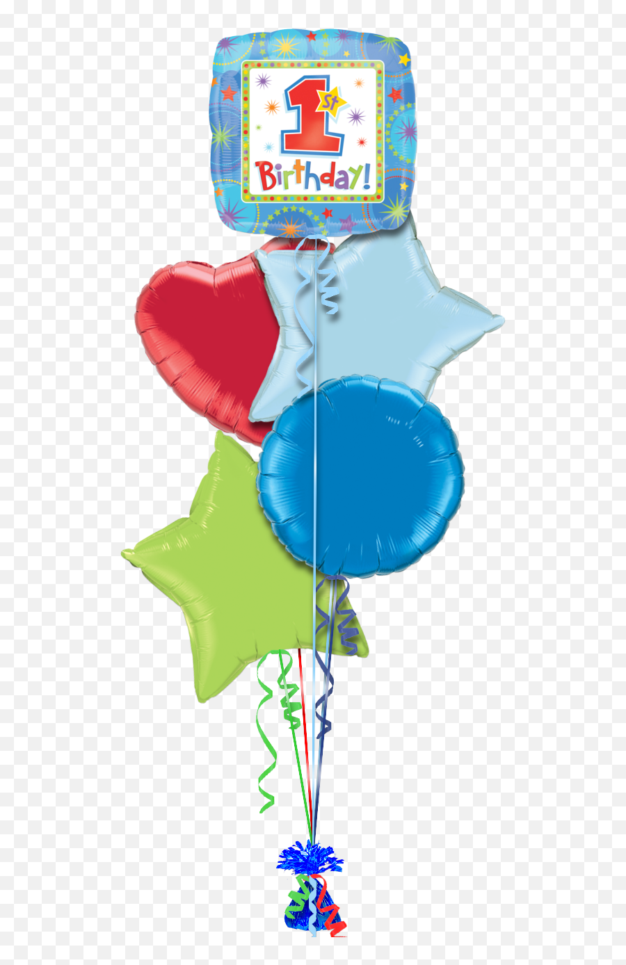 Download Birthday Boy Png - Transparent Png Png Images 1st Birthday Balloon Transparent Background,Birthday Balloons Png