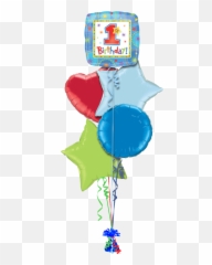 Download Birthday Boy Png - Transparent Png Png Images 1st Birthday Balloon Transparent Background,Birthday Balloons Png