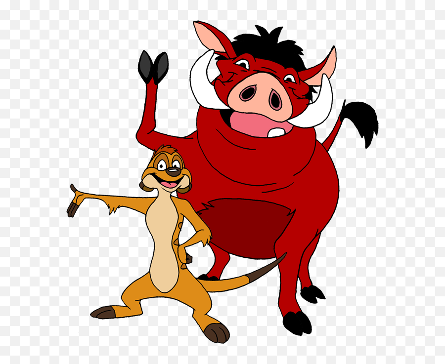 Lazy Clipart King - Timon And Pumbaa Png,Pumba Png