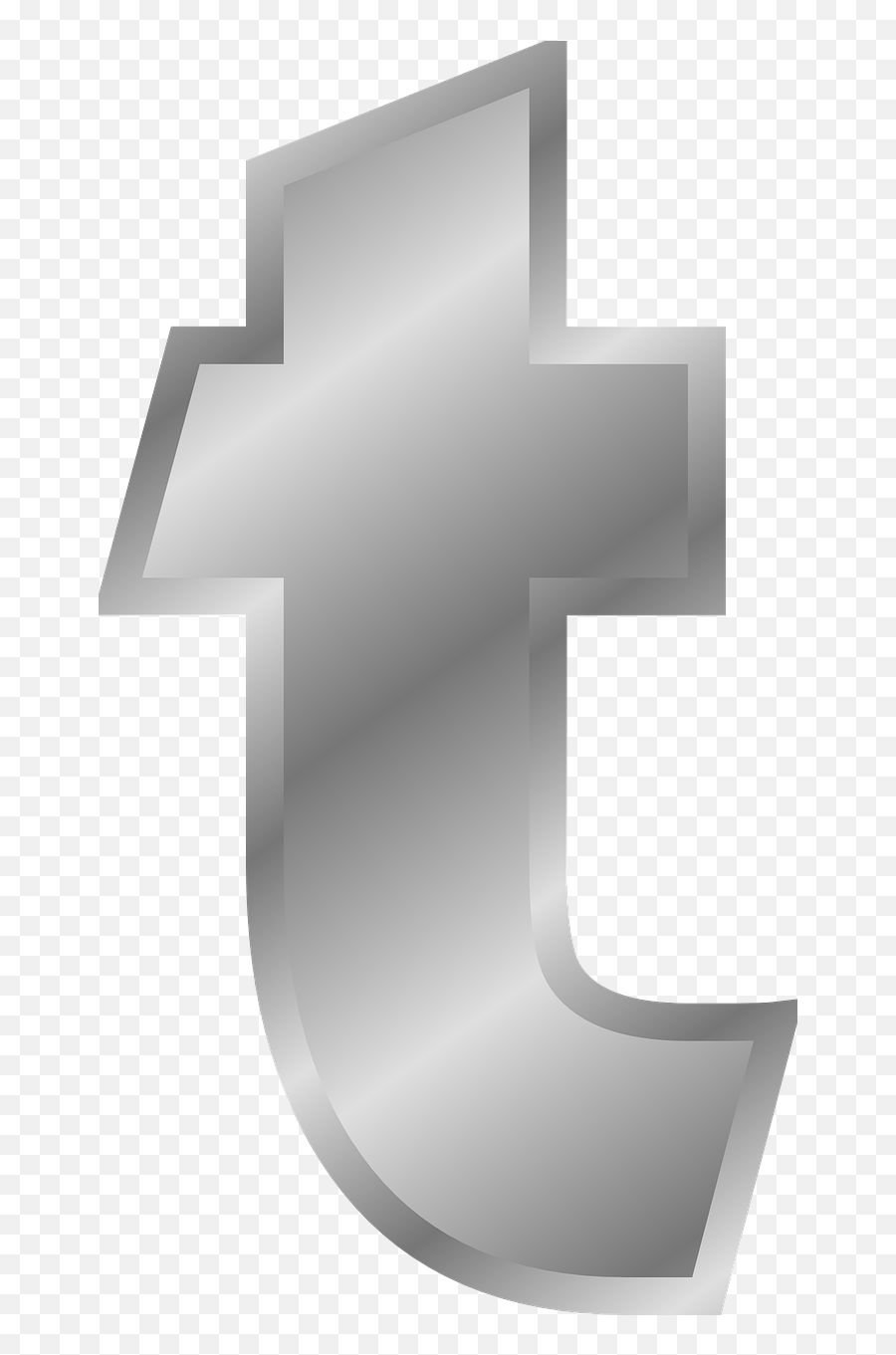 Shine Effect Png - Letter T Silver Png,Shine Effect Png