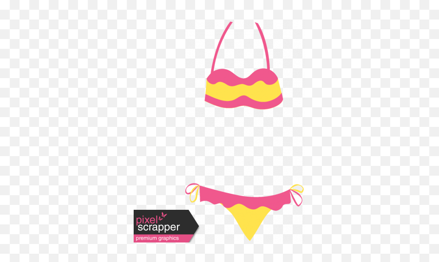 Summer Splash Illustrations 2 Bikini Graphic By Pixel - Lingerie Top Png,Bikini Png