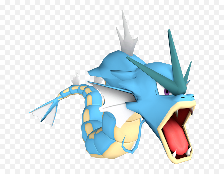 Wii - Super Smash Bros Brawl Gyarados Trophy The Models Illustration Png,Gyarados Png