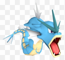 Wii - Super Smash Bros Brawl Gyarados Trophy The Models Illustration Png,Gyarados Png