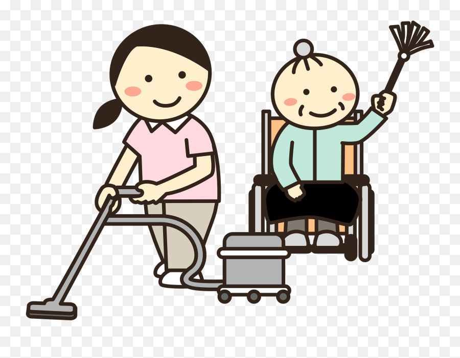 Carer Nursing Elderly Care Clipart Free Download - Cartoon Png,Nursing Png