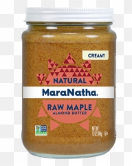 Raw Maple Almond Butter Creamy No Stir Maranatha Nut Butters - Almond Butter Maranatha Png,Butters Png